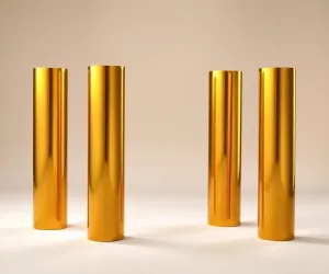 Złote nogi do stołu 70 cm